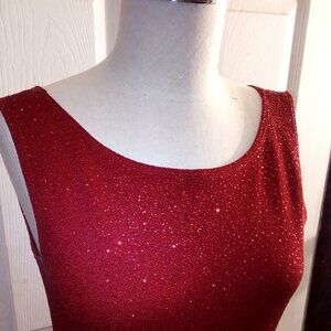 Valentine/Wedding/Party/cocktail Red long dress  vintage. Size medium. Preloved